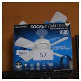 socket fan light