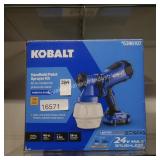 used kobalt 24v paint sprayer w. batt/chg (good)