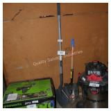 3 damaged garden tools