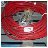 red water hose w sprinkler