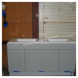 60ï¿½ double vanity w top