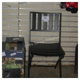 folding metal chair