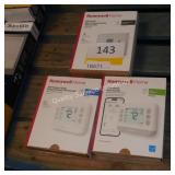 3 honeywell thermostats