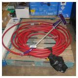 red water hose and swifer wet jet