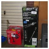 ego trimmer/blower ( batt/ch in office)
