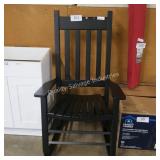 black porch rocker