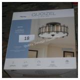 quoizel 3 light flush mount