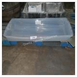 2 totes no lids - cracked