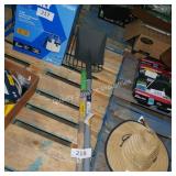 shovel and hay rake