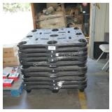 10 flat black pallets