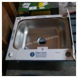 single bowl drop in sink