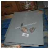 3 metal control box covers
