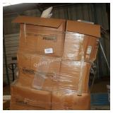 skid of foldable plastic cases