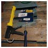 caulk gun and roller