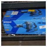 kobalt 24v drain auger (batt/ch in office)
