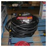 water hose and sprayer