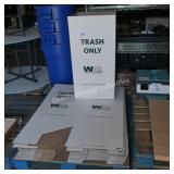 cardboard trash cans