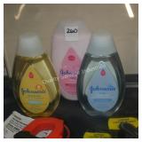 johnsons bubble bath soap & lotion (display)