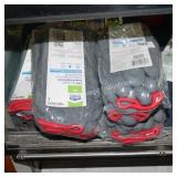 4/3pk sz lg coated gloves (display)