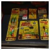 7pks asst fishing lures (display)
