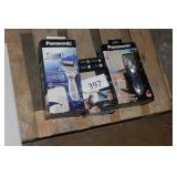 3 electric shavers