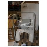 bedside toilet seat w potty stool