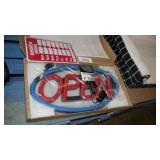 open sign