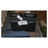 2 bose display speakers
