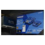 kobalt 24v battery w/ charger - tested (display)