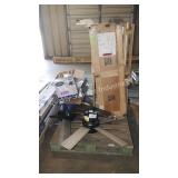 fan parts & wood box