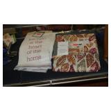 asst tablecloths & towels (display)