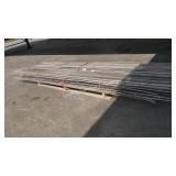 metal wire shelving (outside)