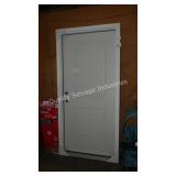 steel exterior door w/frame 36in rh