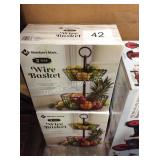 2 CTN 2 TIER WIRE BASKETS