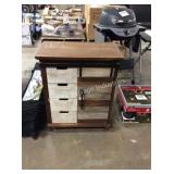 1 LOT BARN DOOR ACCENT CABINET