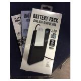 1 LOT 3 BATTERY PACKS DUAL USB(DISPLAY)