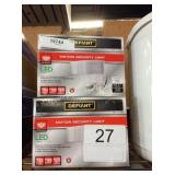1 LOT 2 DEFIANT SECURITY LIGHTS