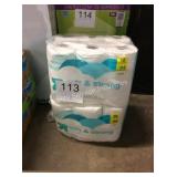 1 LOT 24 ROLLS TOILET PAPER