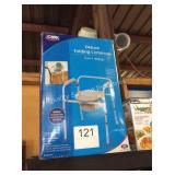 1 LOT DELUXE FOLDING COMMODE