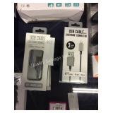 1 LOT USB CABLES W/ LIGHTING CONNECTORS (DISPLAY)