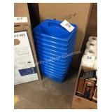 1 LOT 12 BLUE PLASTIC CADDIES