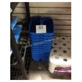 1 LOT 12 BLUE PLASTIC CADDIES