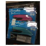1 LOT 3 SWINGLINE STAPLERS (DISPLAY)