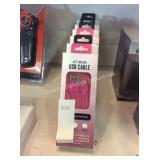 1 LOT (6) 6FT USB CABLES (DISPLAY)