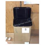 4 CTN BLACK PLASTIC TRAYS