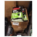 4 CTN RUBBERMAID VAC CLEANER BAGS
