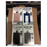 1 LOT 4 BATTERY PACKS  (DISPLAY)