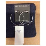 1 LOT PRIMROSE SS HOOP EARRINGS (DISPLAY)
