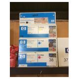 1 LOT (4) HP LASER JET PRINT CARTRIDGES