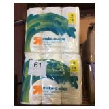 1 LOT 12 ROLLS PAPER TOWELS